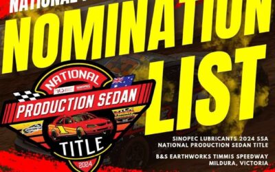 FIELD RELEASED FOR 2024 SSA NATIONAL PRODUCTION SEDAN TITLE